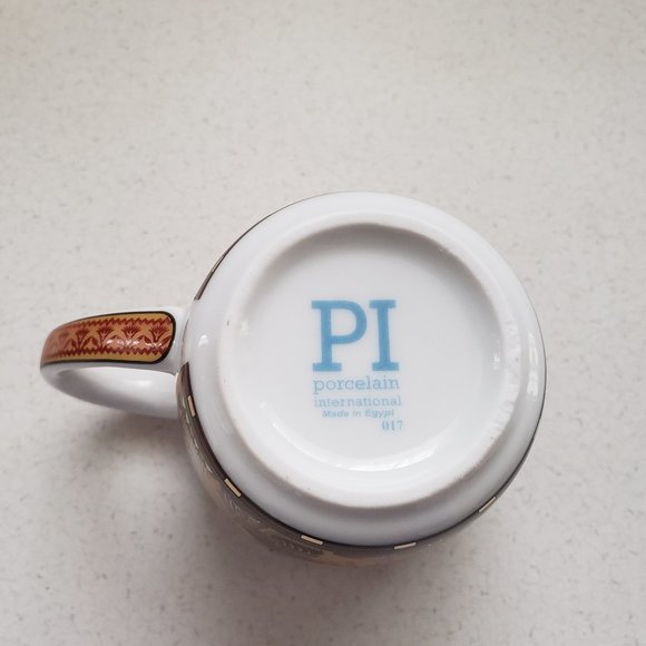 Porcelain Int'l Made in Egypt #017 Porcelain Coffee Mug, 10 oz - Picture 6 of 8